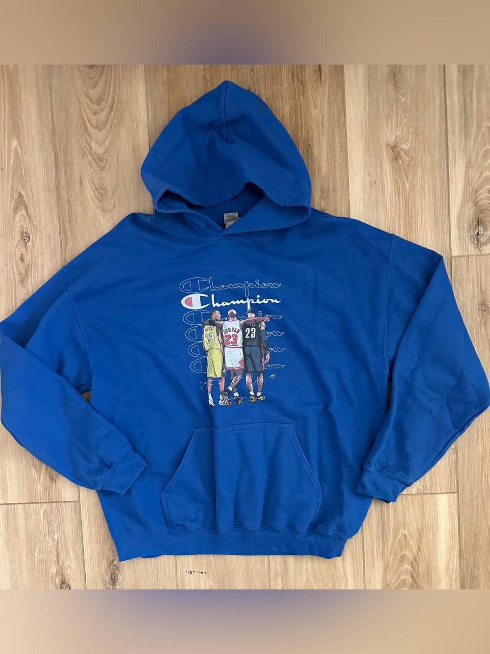 Champion Kobe/Jordan/LeBron Hoodie L